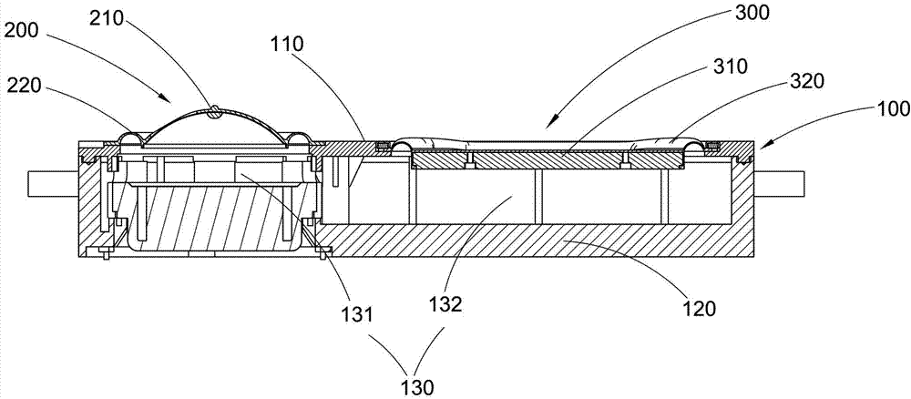 Integrated loudspeaker, sound box and manufacturing method