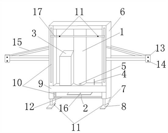 Integrally-moving device for railway turnout junctions