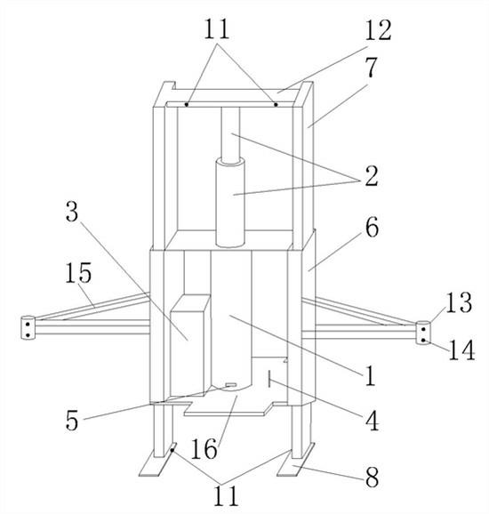 Integrally-moving device for railway turnout junctions