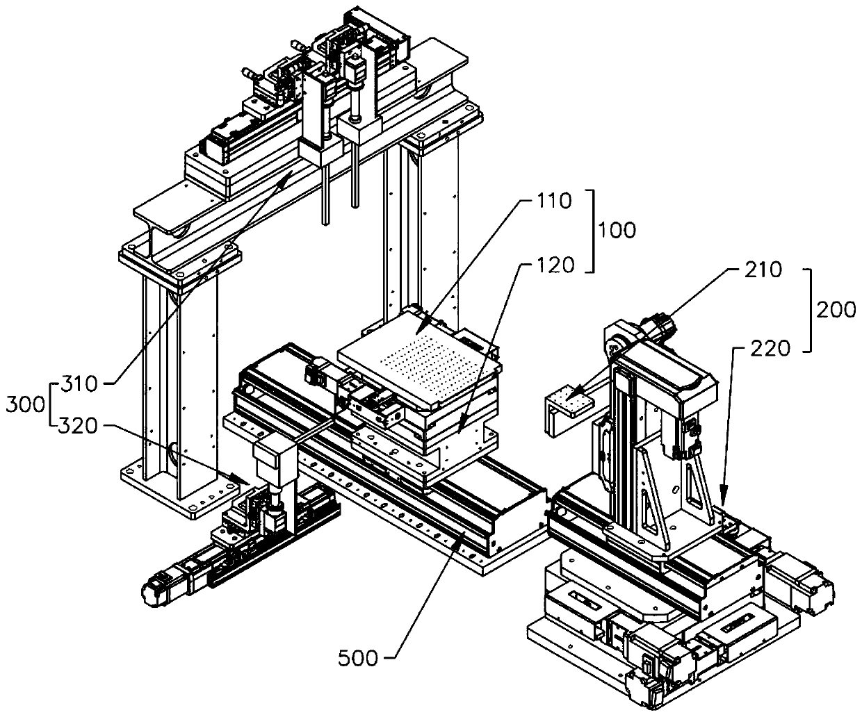 Flexible screen body bending and attaching machine