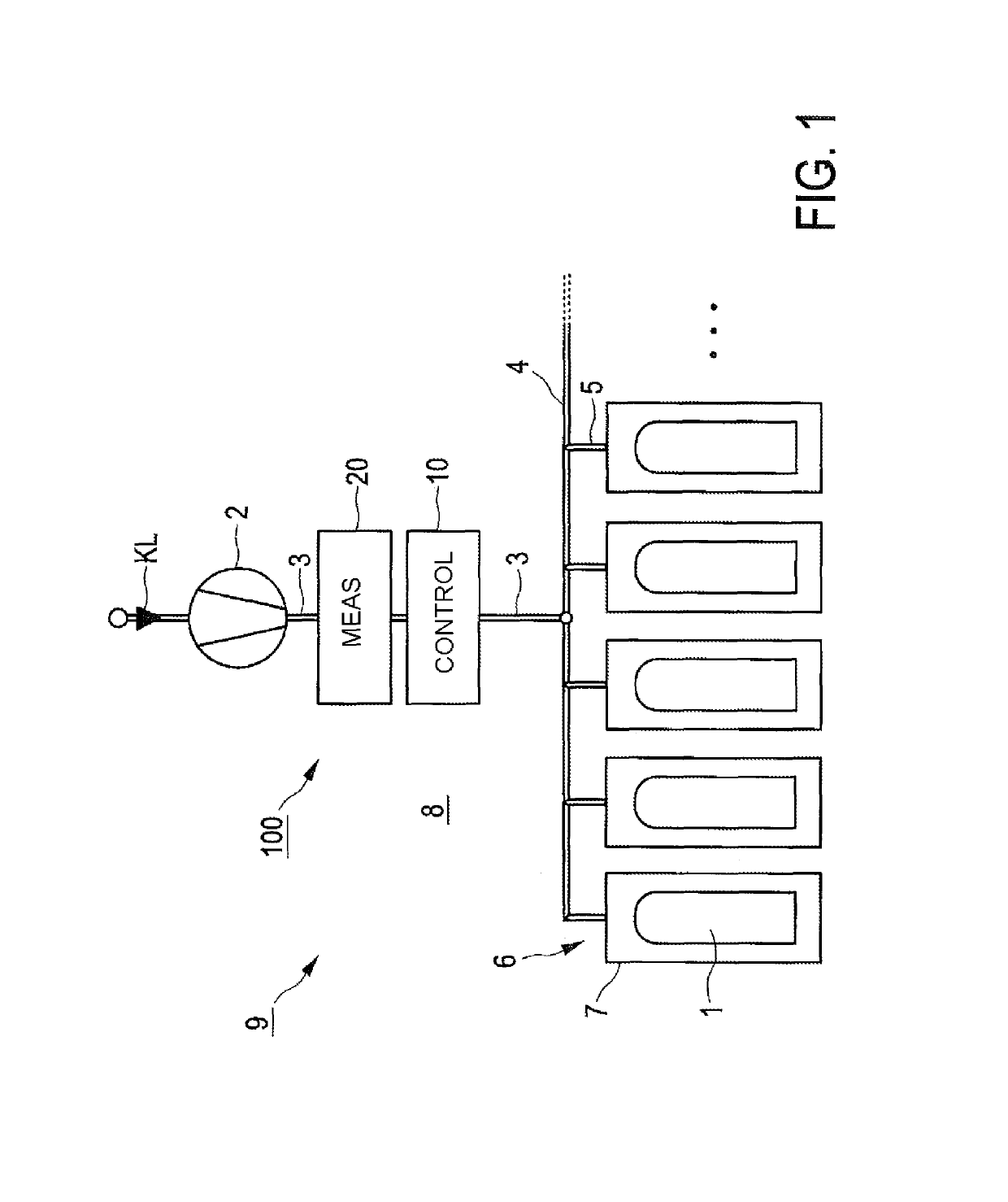 Method for controlling a cooling process, production method and open-loop and closed-loop control device as well as production apparatus for glass bodies