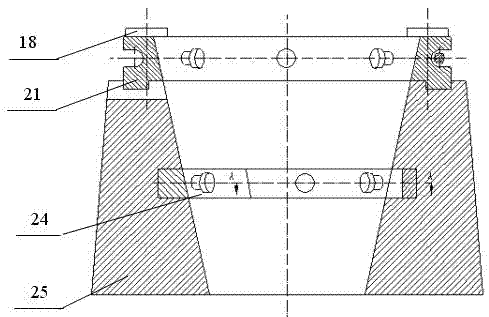 Rotary structure mold of complicated curved-surface component and stripping/closing method thereof