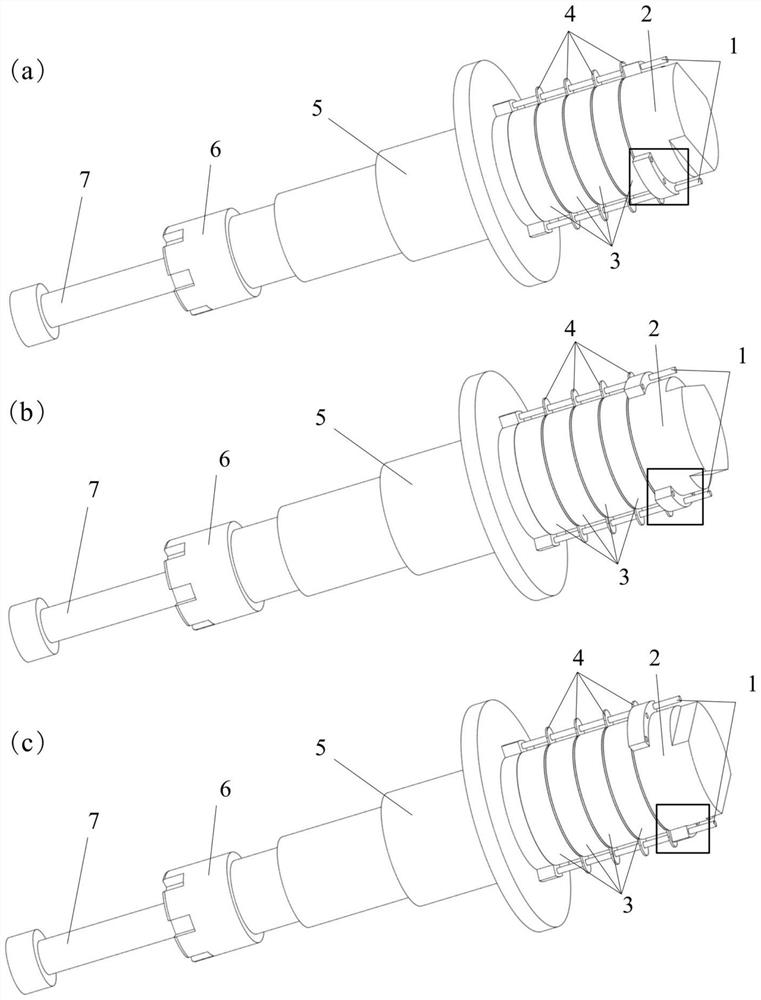 An ultrasonic tool holder with adjustable piezoelectric ceramic preload in stages