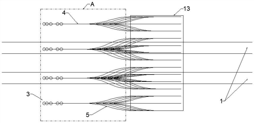 Road tunnel crossing inclined coal seam goaf ground pre-treatment method