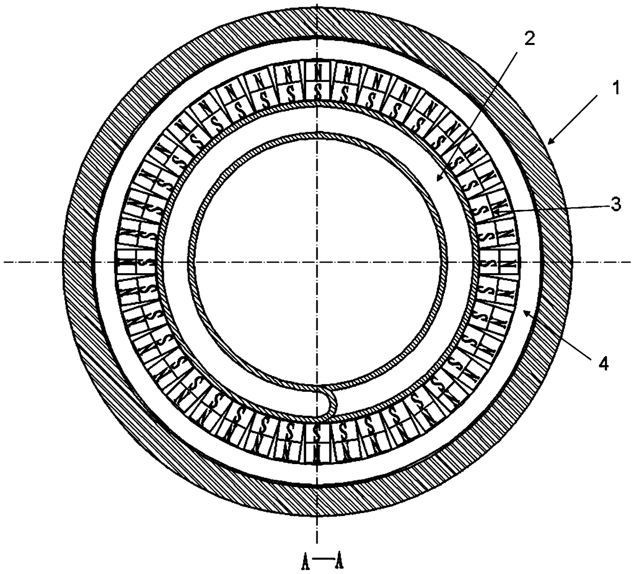 A radio frequency ion source with built-in magnetic confinement antenna