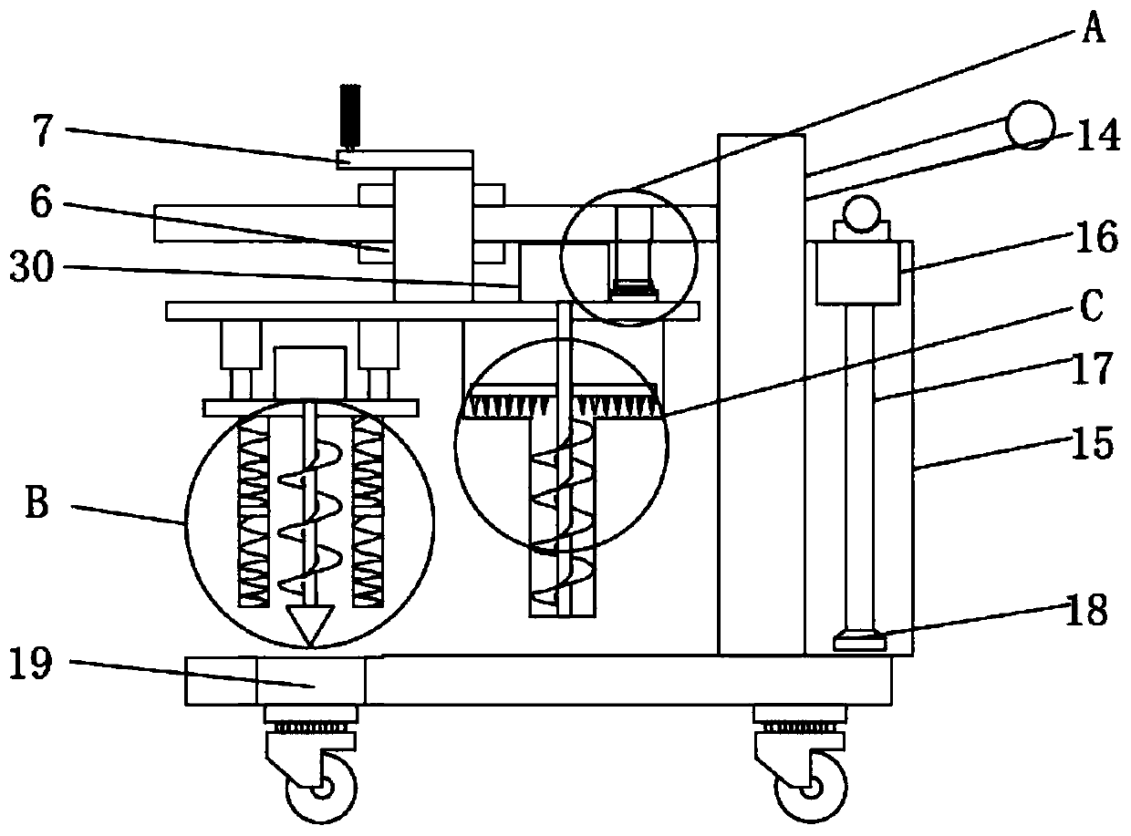 Garden fertilization device capable of realizing efficient fertilization