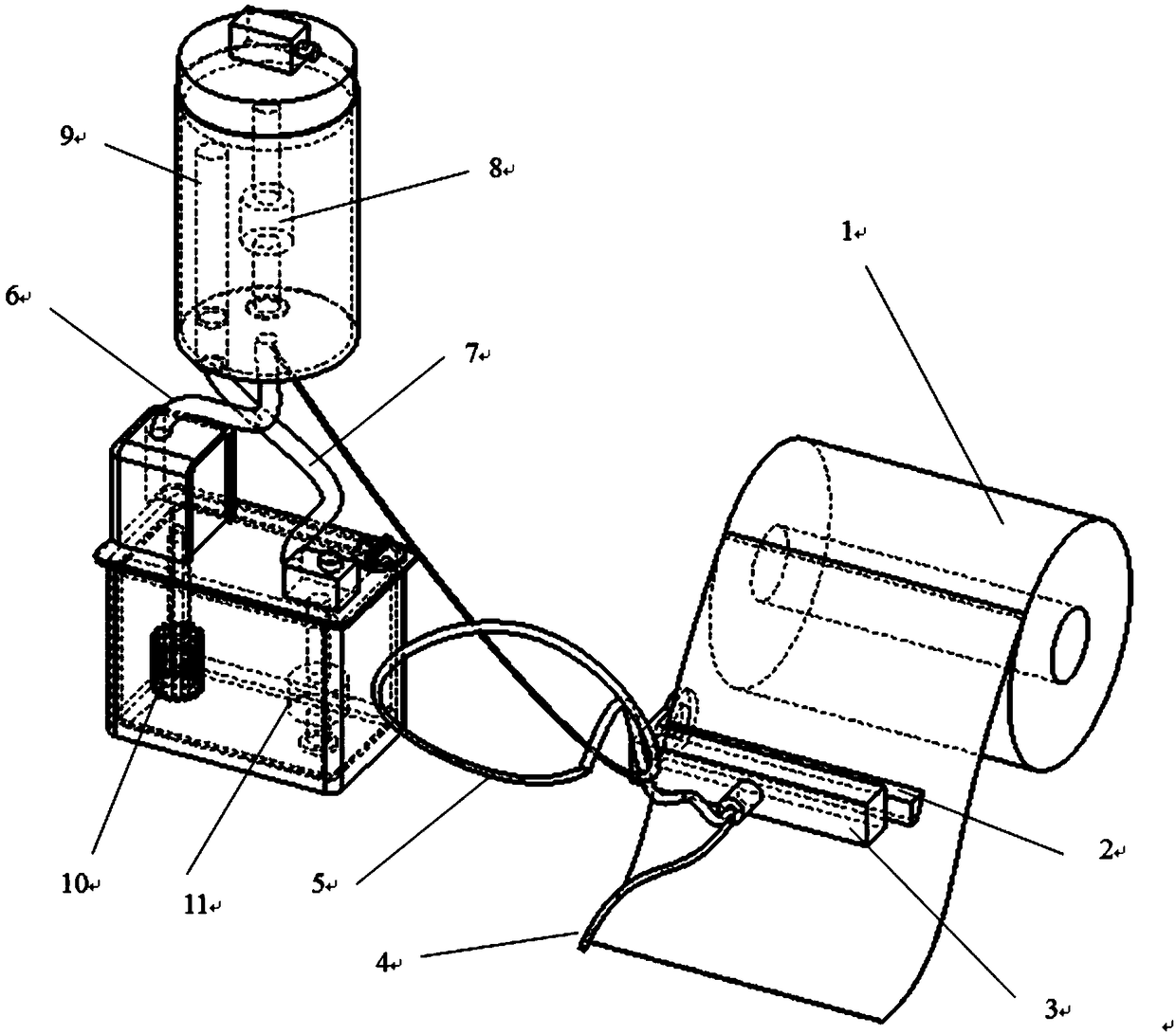 Automatic oiling device and method for cigarette packaging machine