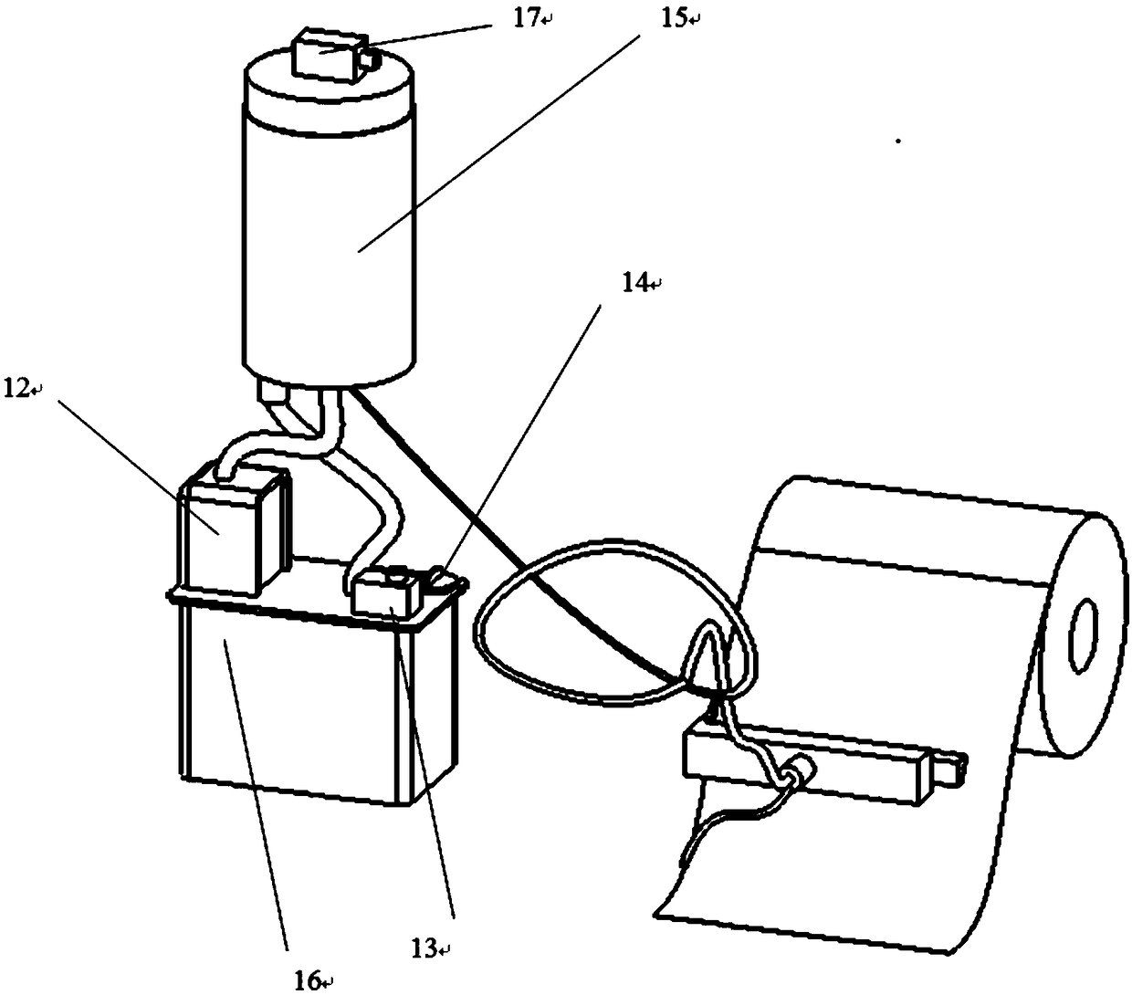 Automatic oiling device and method for cigarette packaging machine