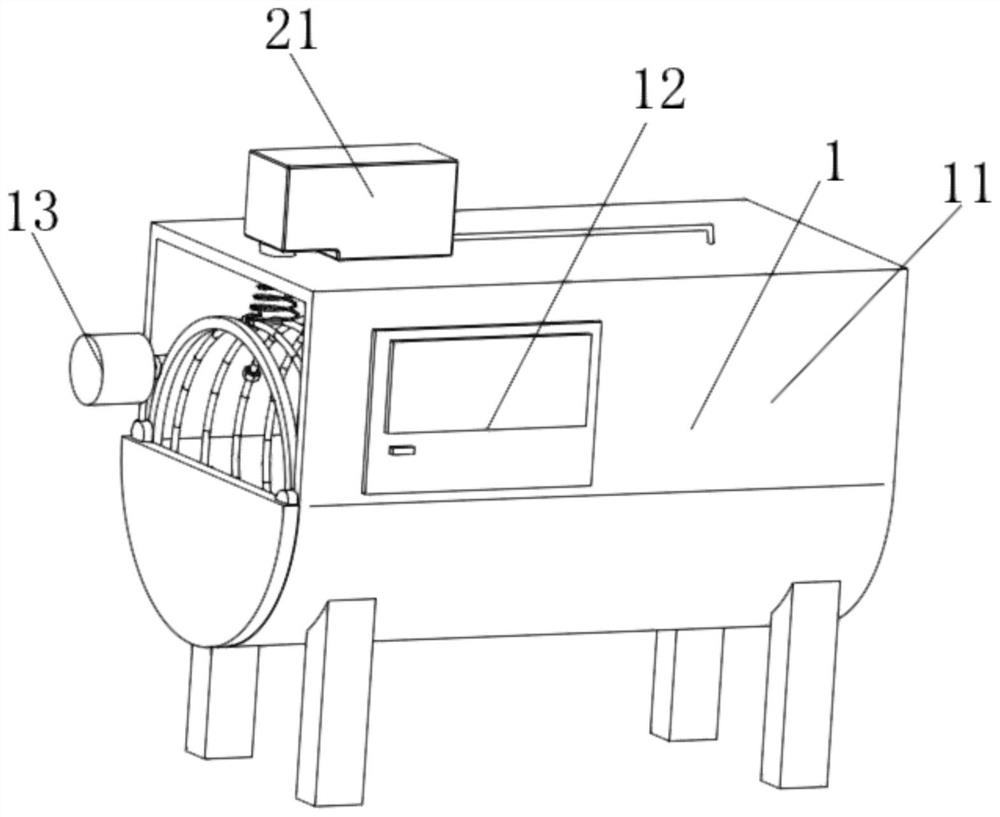 Cleaning device for whole vehicle manufacturing parts of new energy vehicle