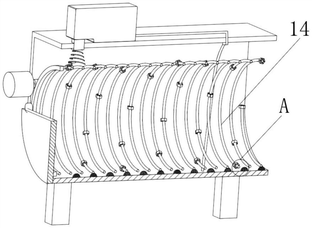 Cleaning device for whole vehicle manufacturing parts of new energy vehicle