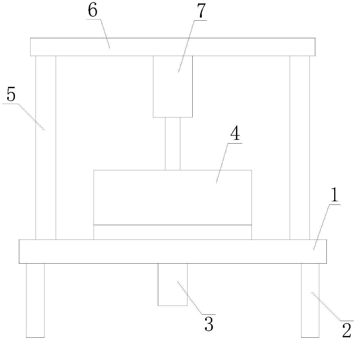 Refrigerator door liner injection molding machining device capable of safely and quickly demolding