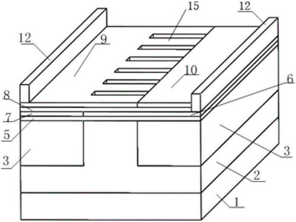 Tunable waveguide grating based on silicon waveguide-graphene