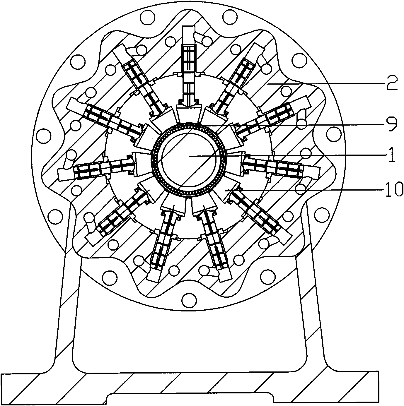 Crankshaft radial two-way variable displacement piston pump