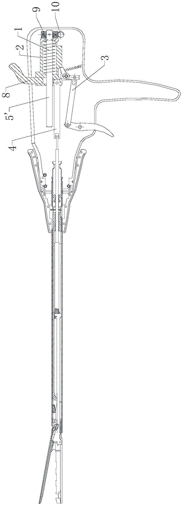 Cutting anastomat and one-stage type triggering mechanism thereof