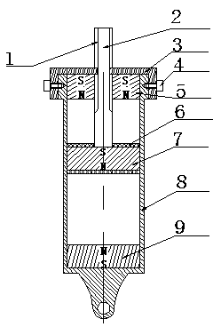 Magnetic levitation adjustable shock absorber