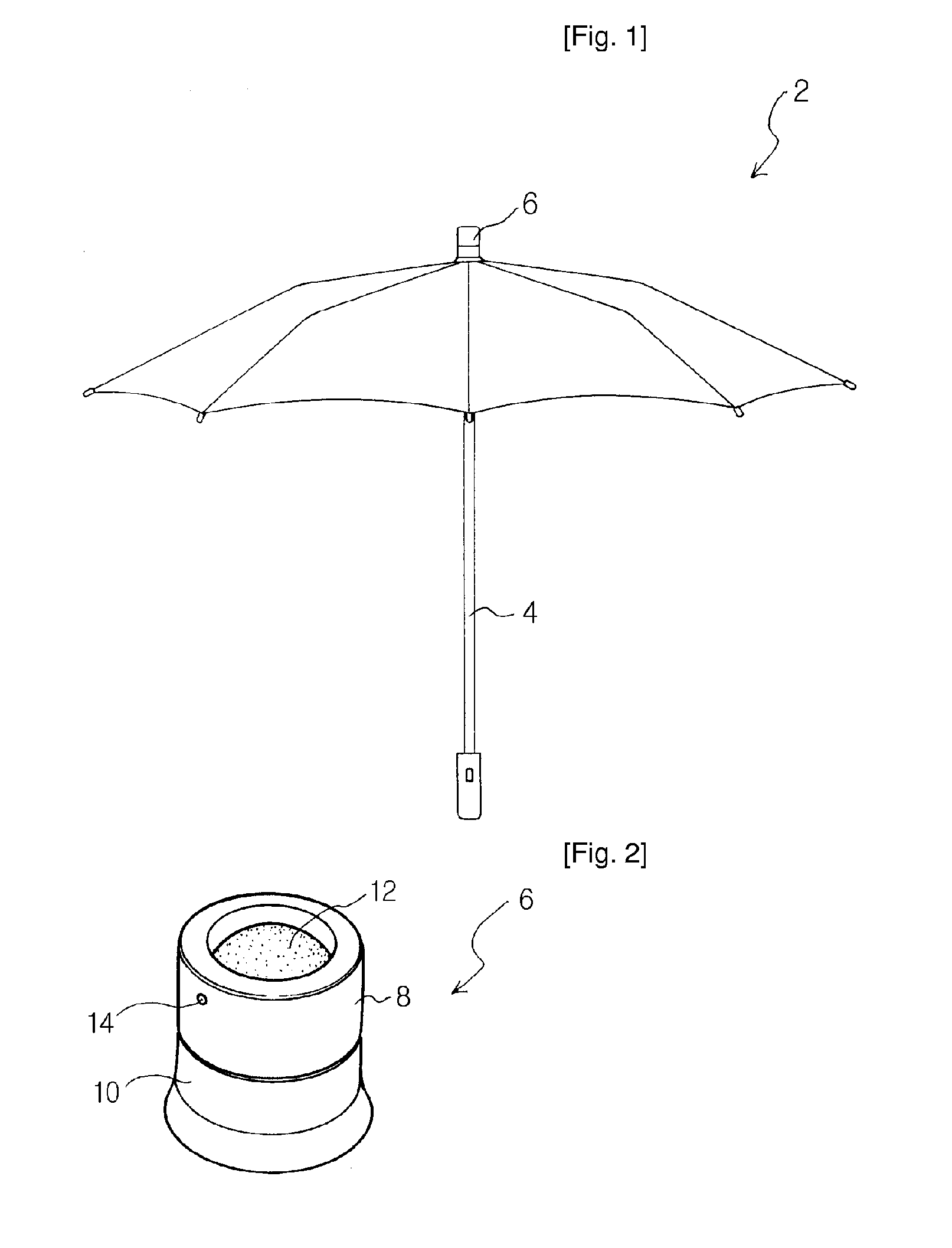 Safety warning light emitter and safety umbrella using the same