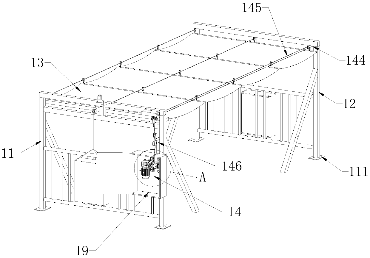 Self-balancing sunshade canopy