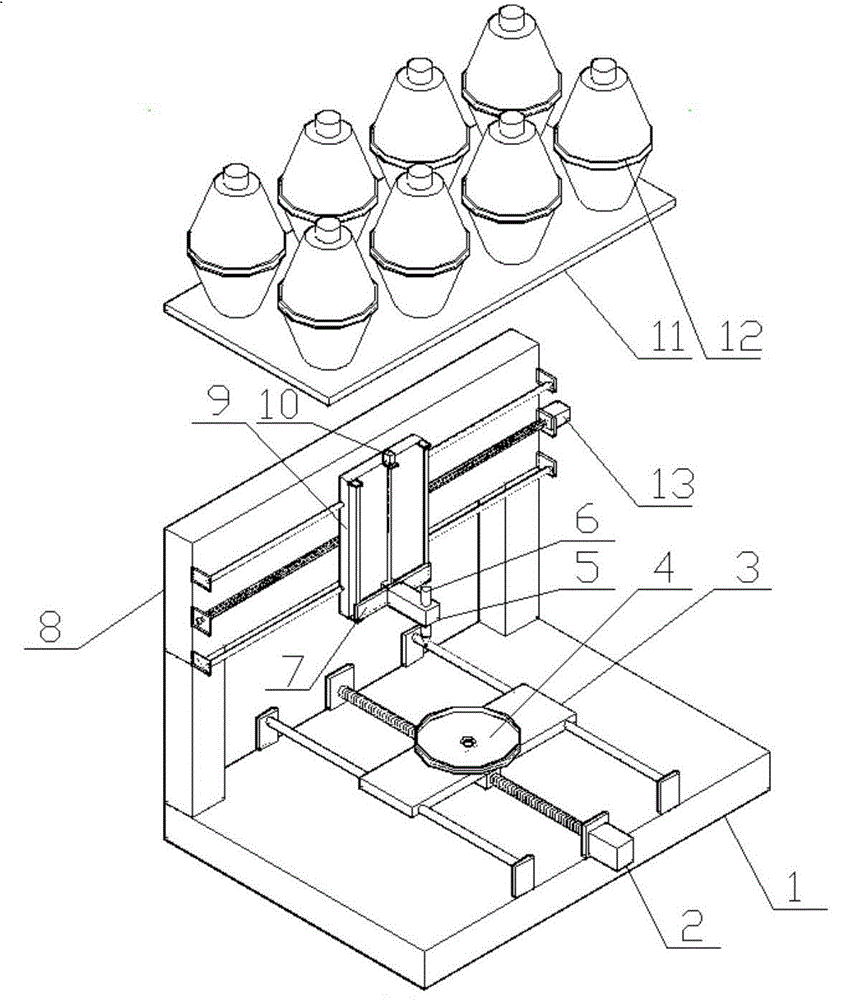 Novel 3D cake rapid molding machine