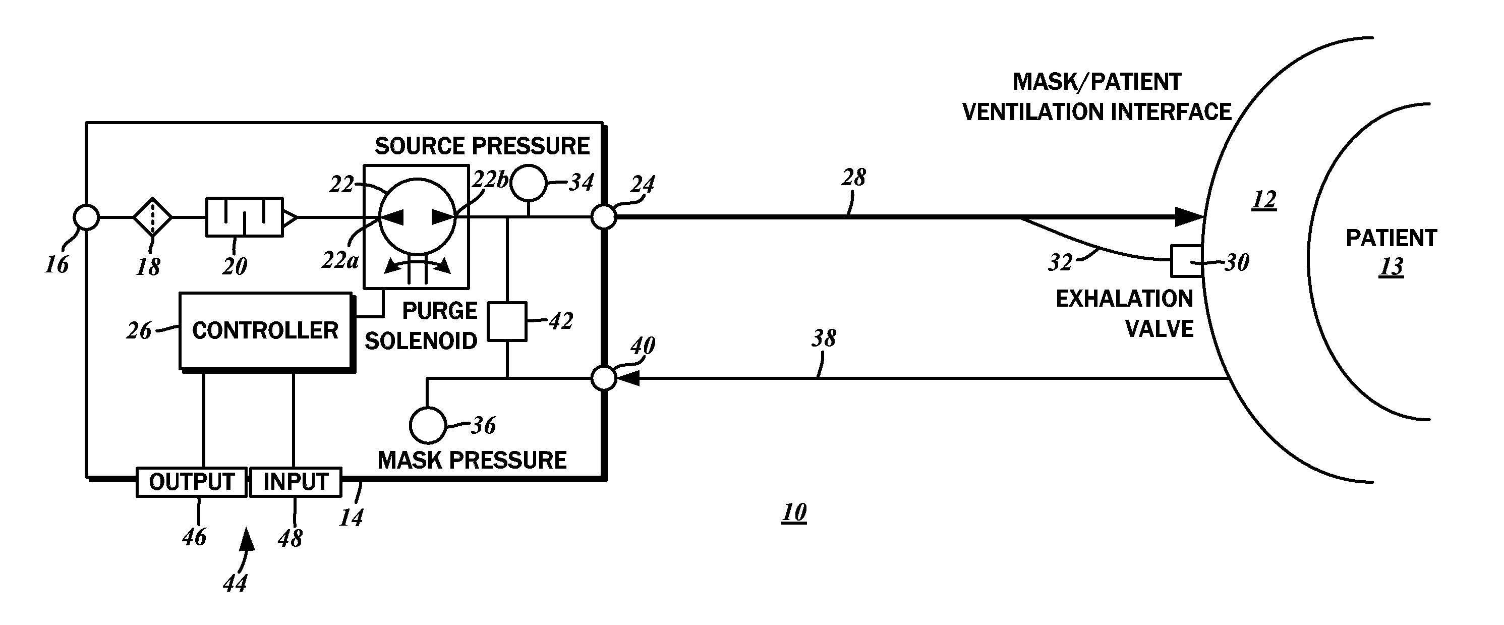 Method and system for operating a patient ventilation device