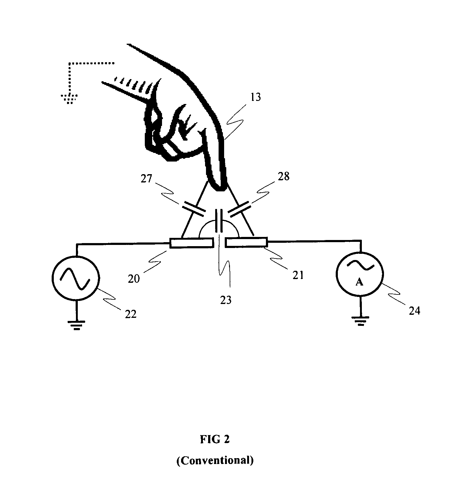 Capacitive touch panel with height determination function