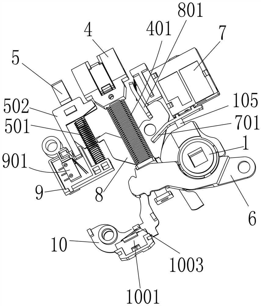 Compact electronic door lock capable of feeding back use state of lock