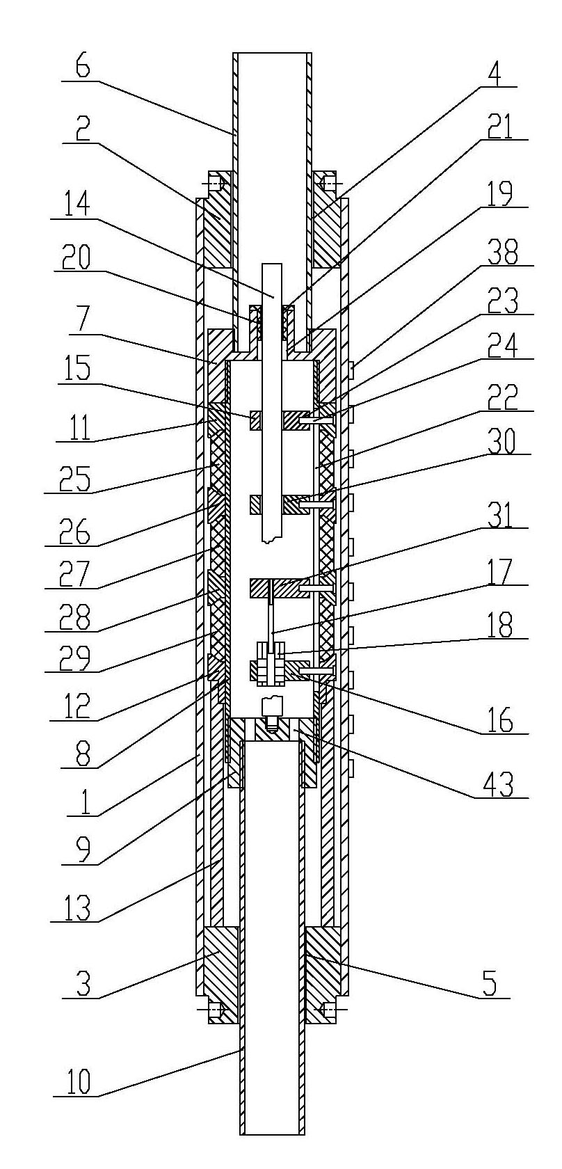 Mechanical parameter measuring device of underground compression type packer and using method thereof