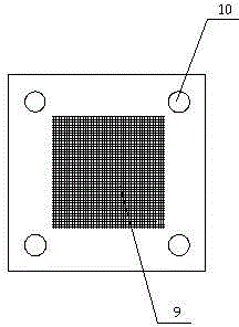 Concrete test block loading and curing device