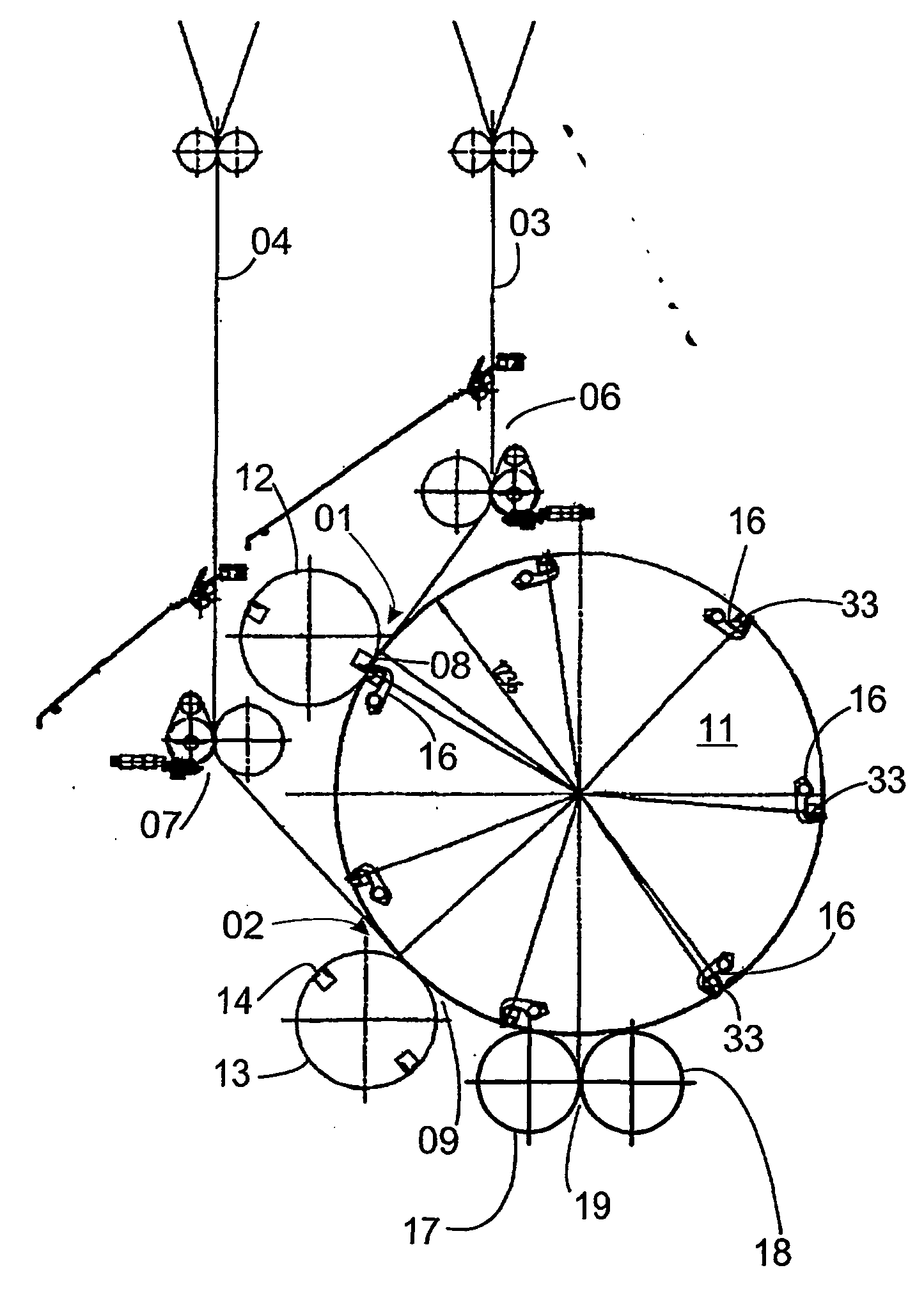 Rotary folder comprising a cutting device for cross-cutting at least one web