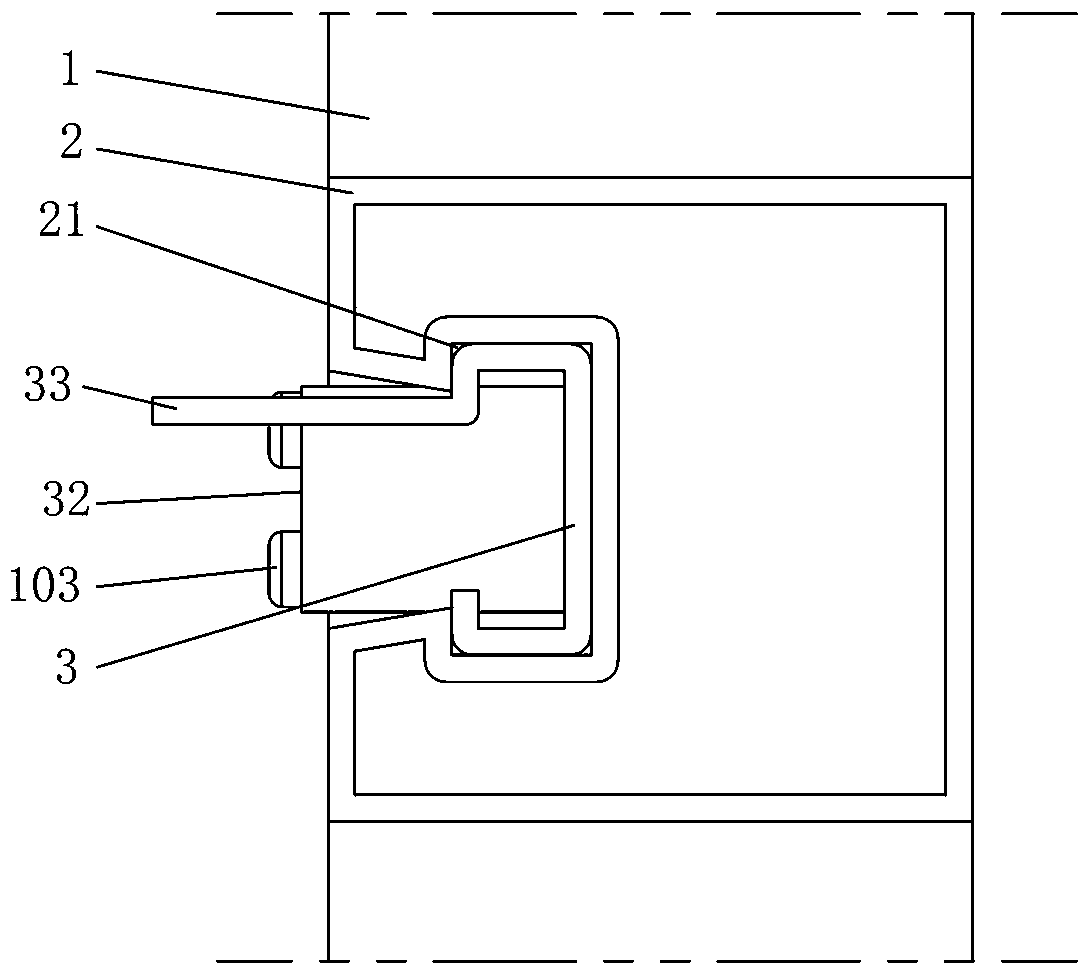 Inner-connected curtain wall keel two-joint connection structure