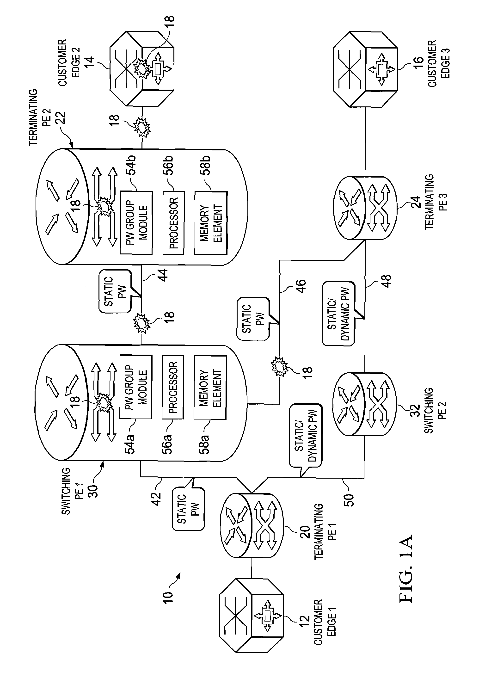 System and method for providing pseudowire group labels in a network environment