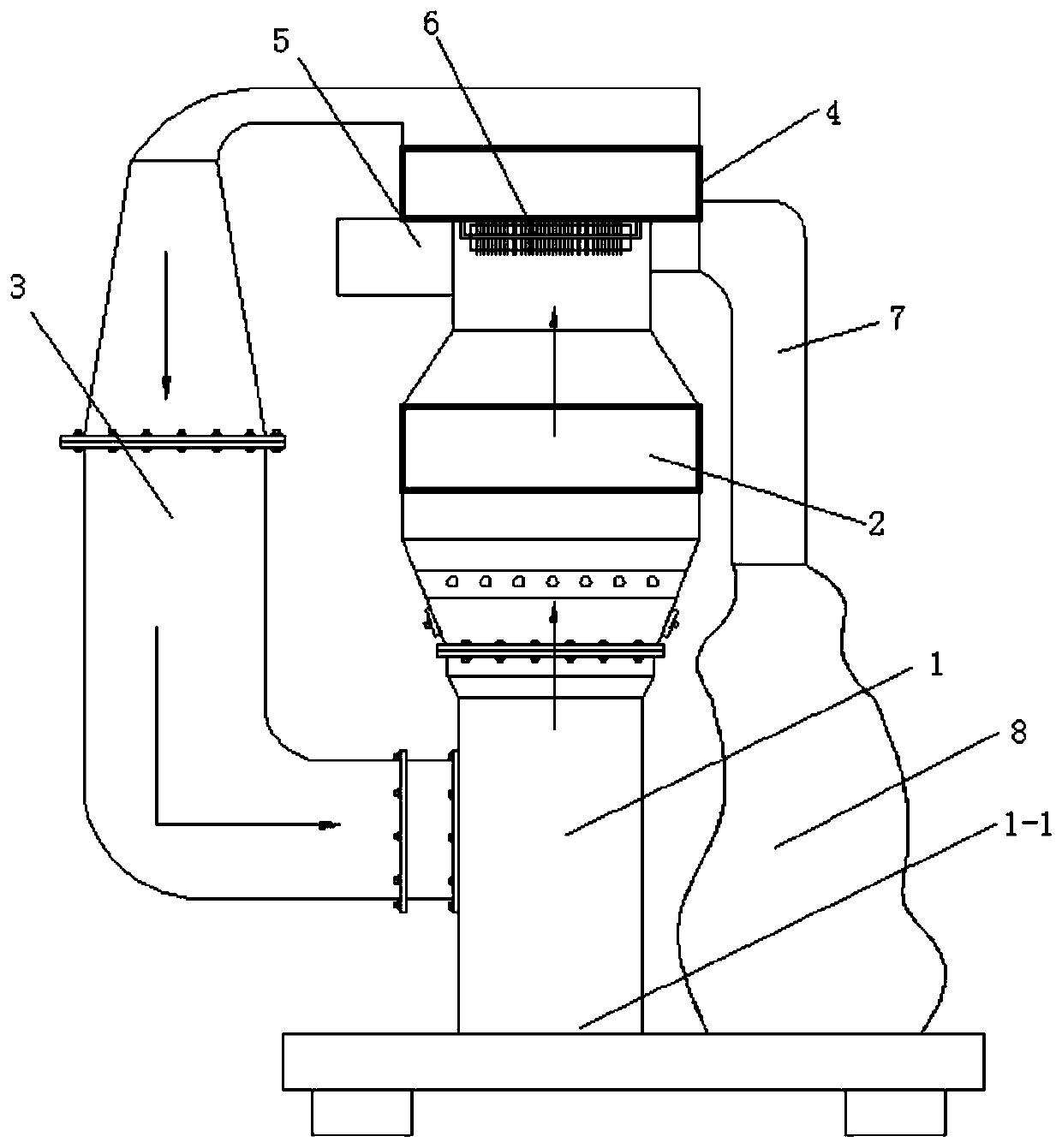 Anti-blocking suction device of winnowing and impurity removal equipment of stem screening line