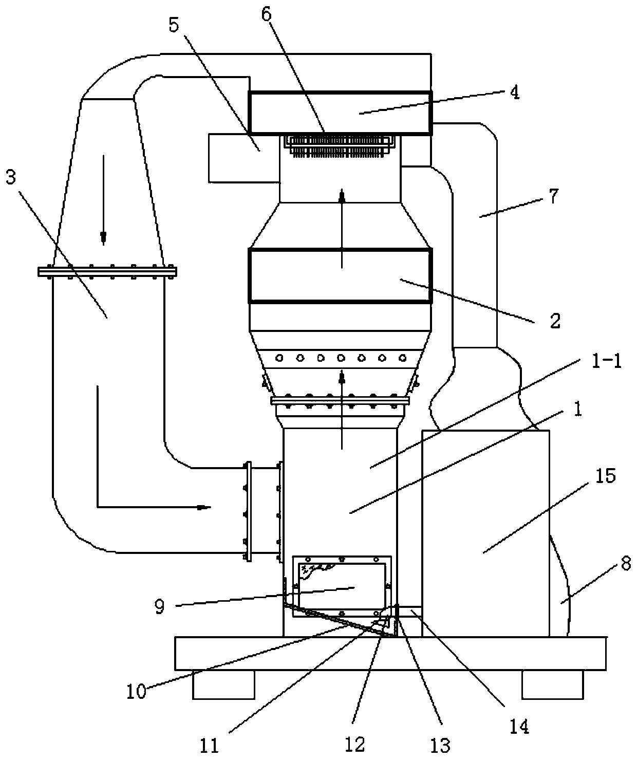 Anti-blocking suction device of winnowing and impurity removal equipment of stem screening line