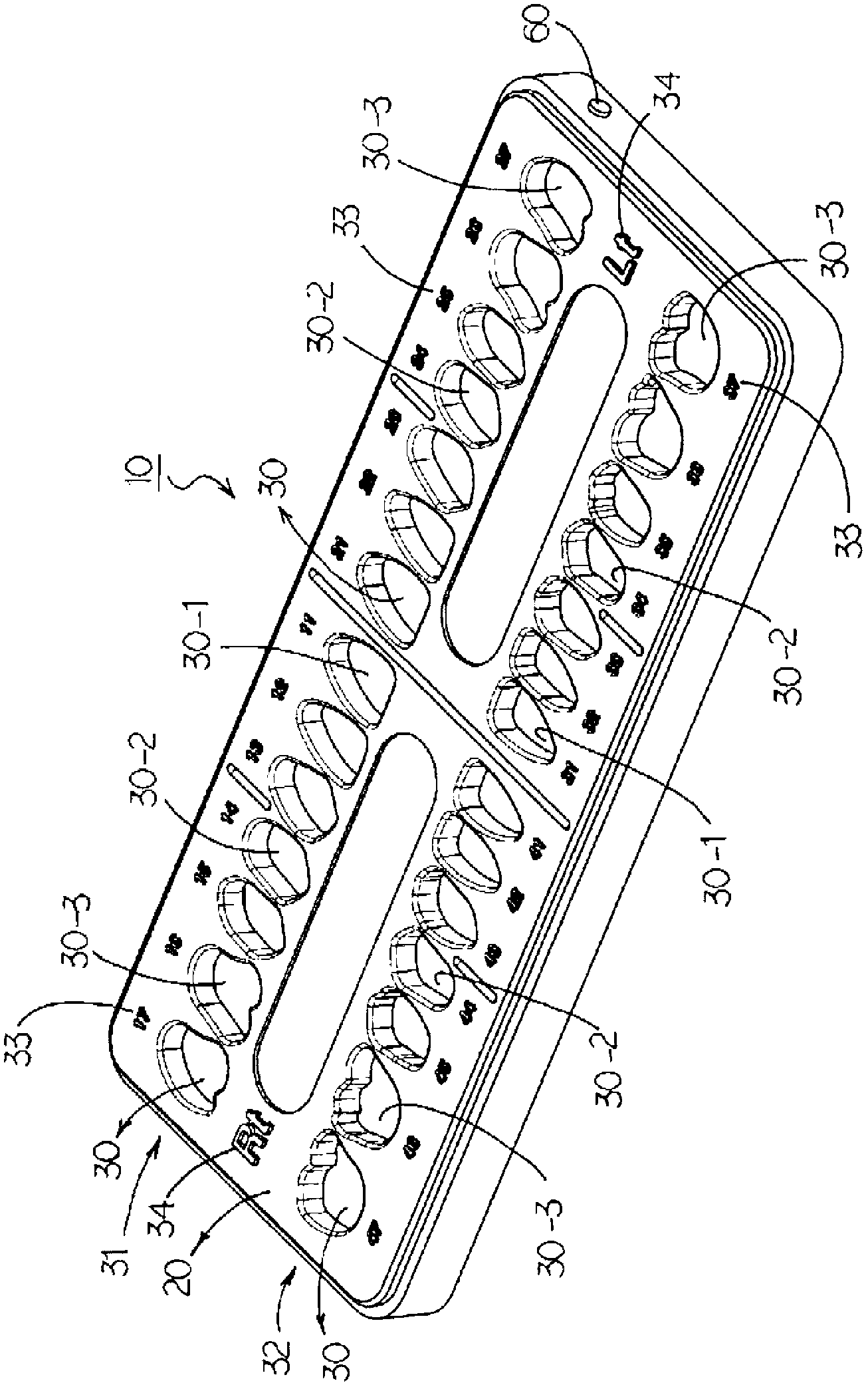 Bracket case for orthodontics provided with the recessed groove of a teeth shape