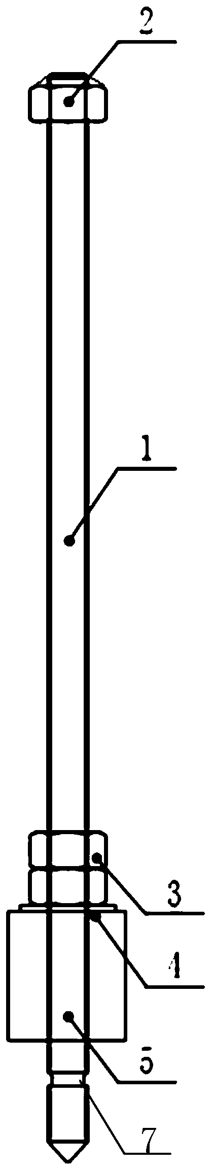 Top-down slippage preventing fixing and limiting device