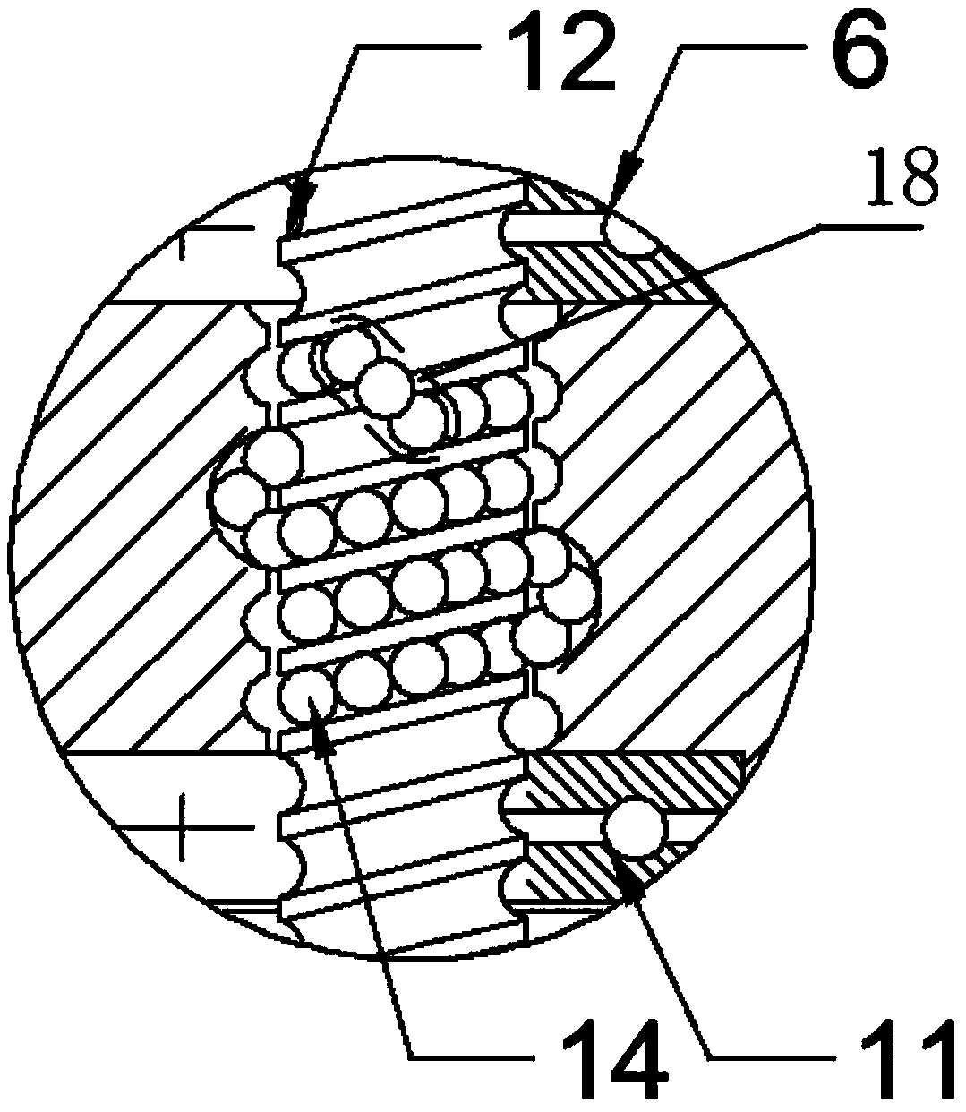 Liquid mass double-tuned shock absorber and assembly method thereof