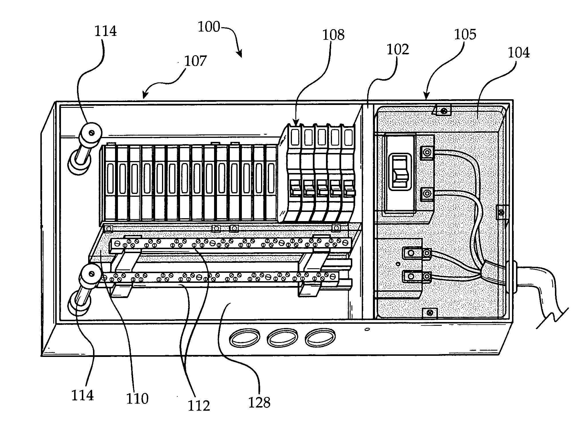 Circuit breaker panel