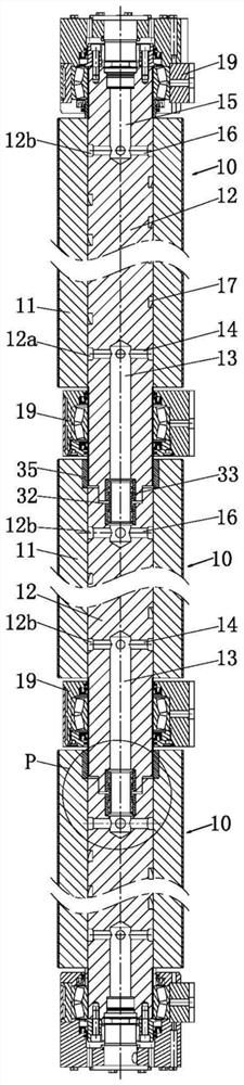 Continuous casting roller and assembling method thereof