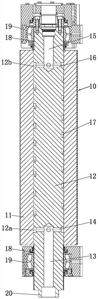 Continuous casting roller and assembling method thereof