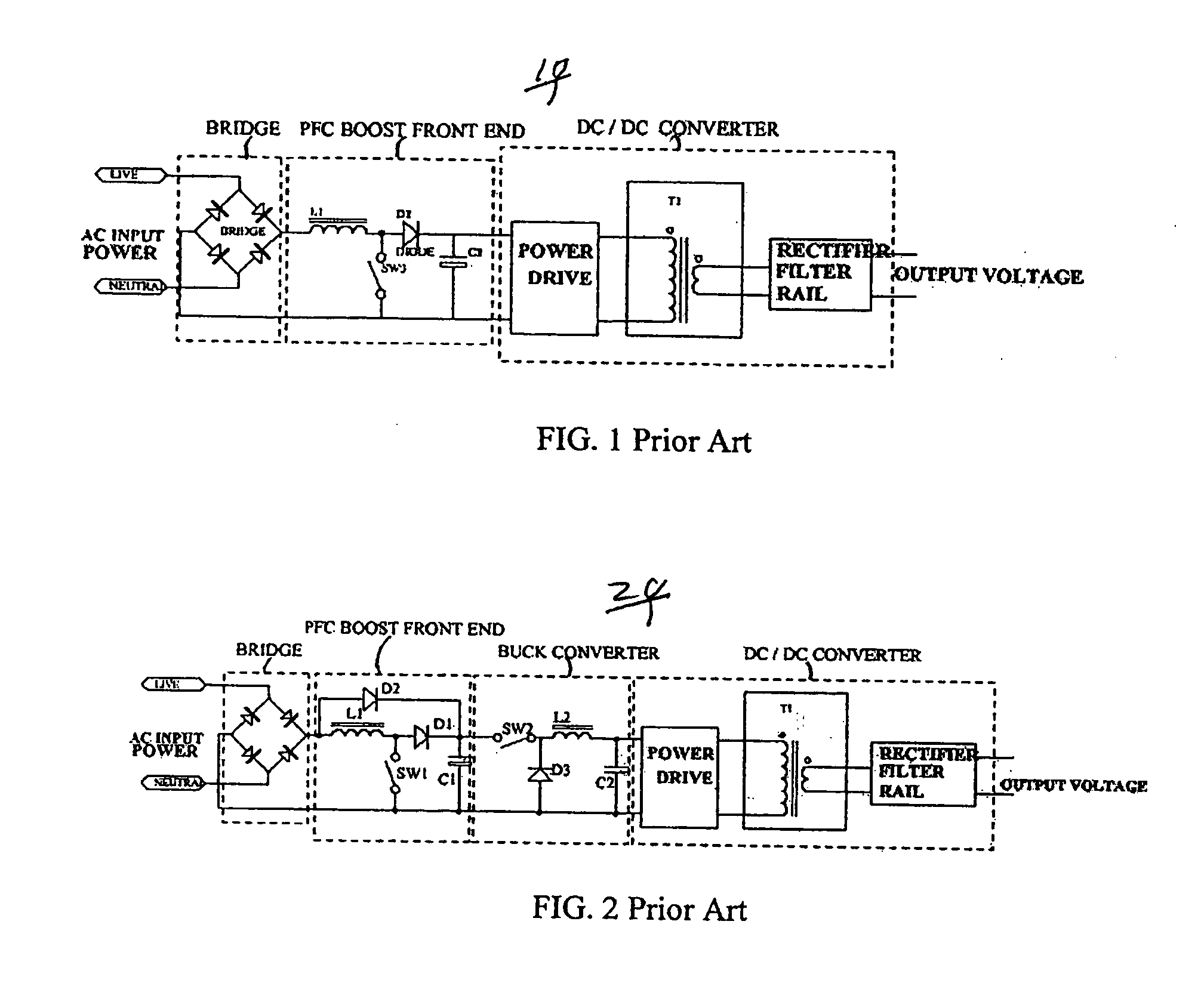 Circuit for maintaining hold-up time while reducing bulk capacitor size and improving efficiency in a power supply