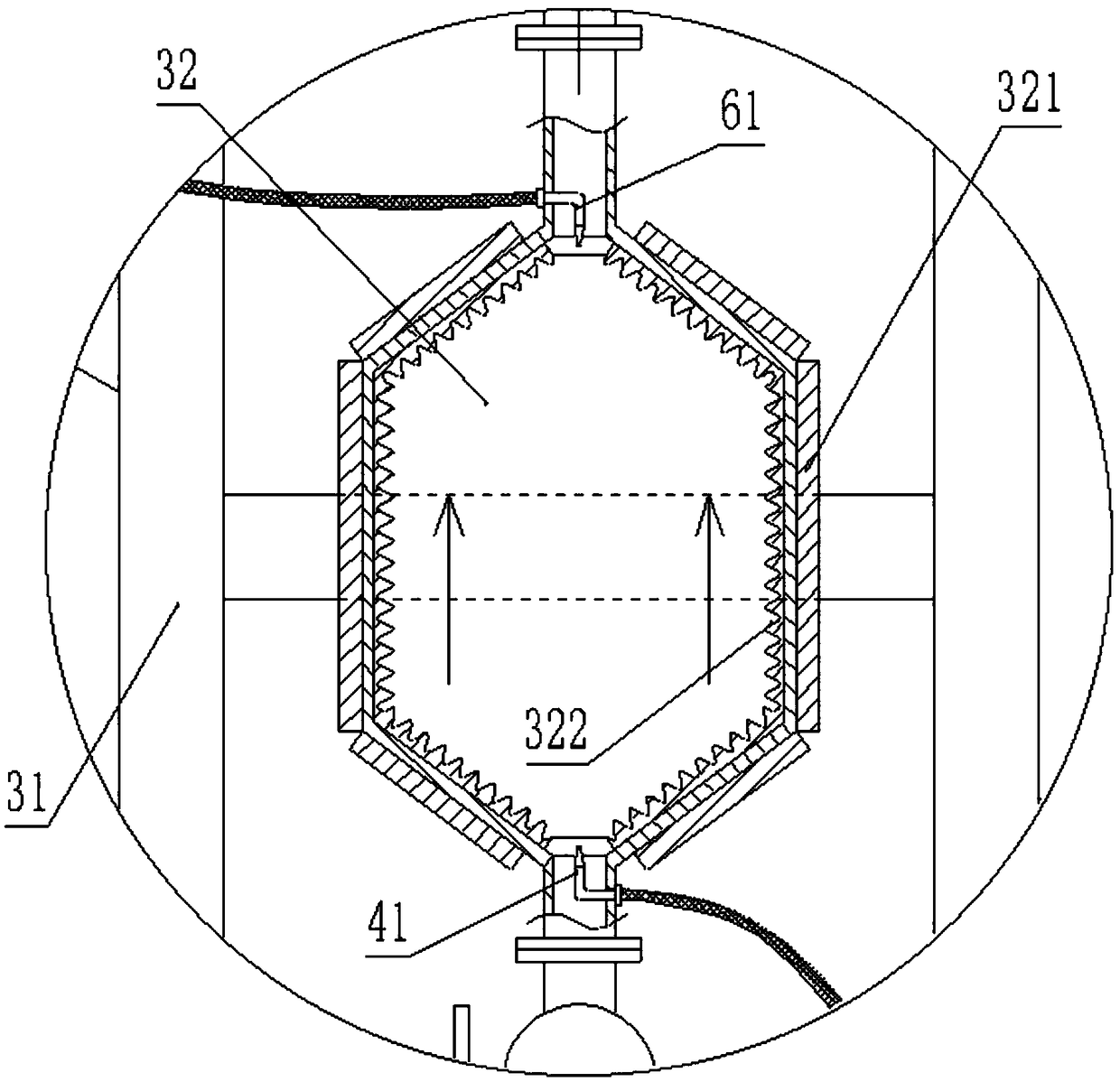 Equipment and method for preparing supercapacitor material through mesophase pitch