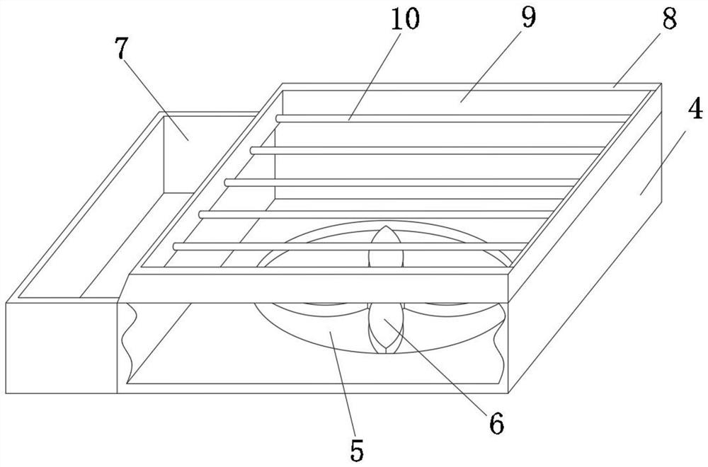 Lead grid dehydration device and use method thereof