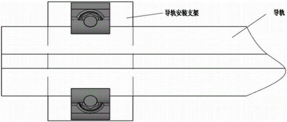 Elevator guide rail fixing part for high-speed and high-rise elevator car