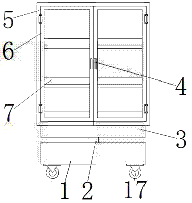 Textile display cabinet with rotation function