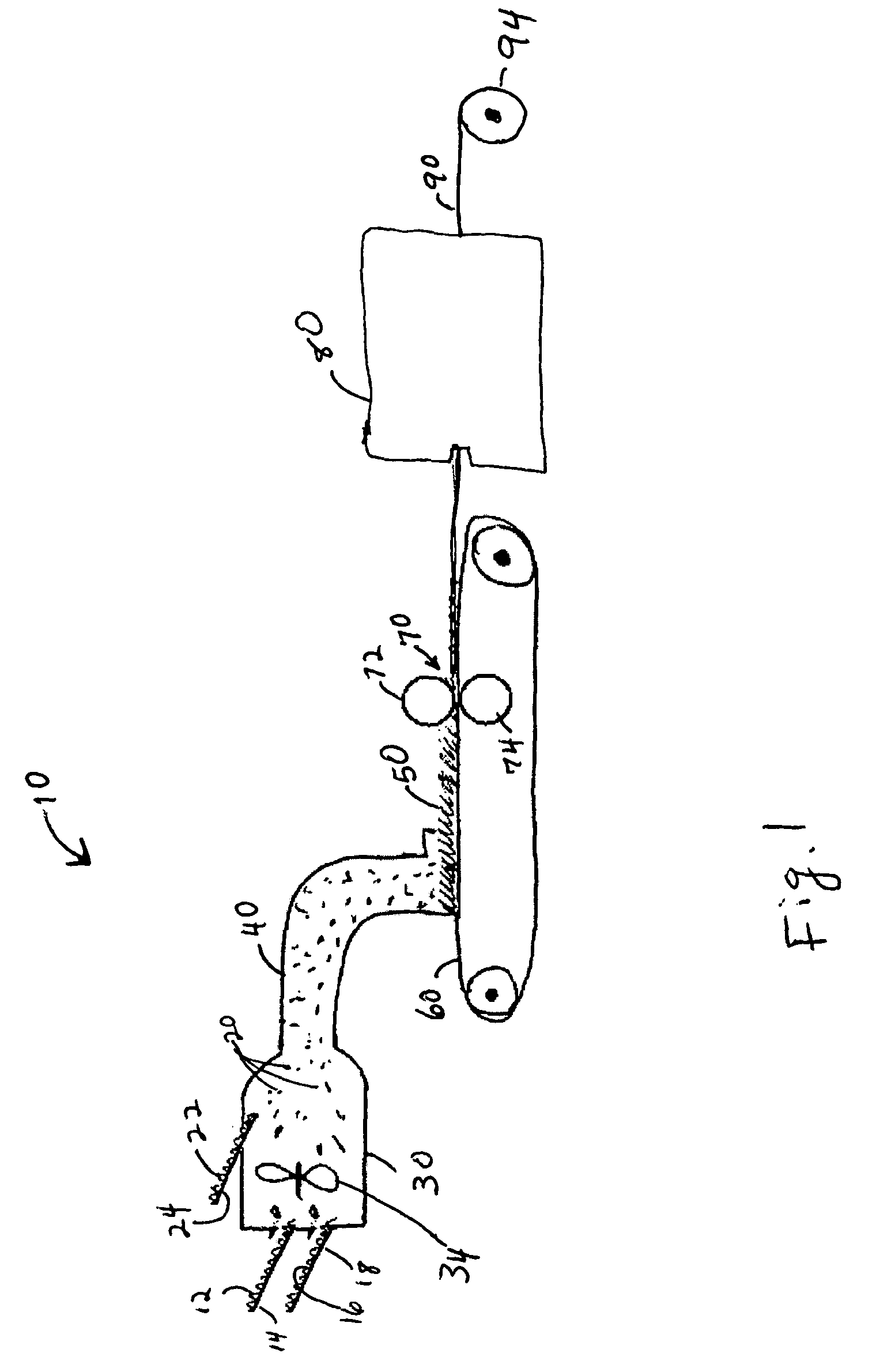 Stabilized absorbent composite material and method for making