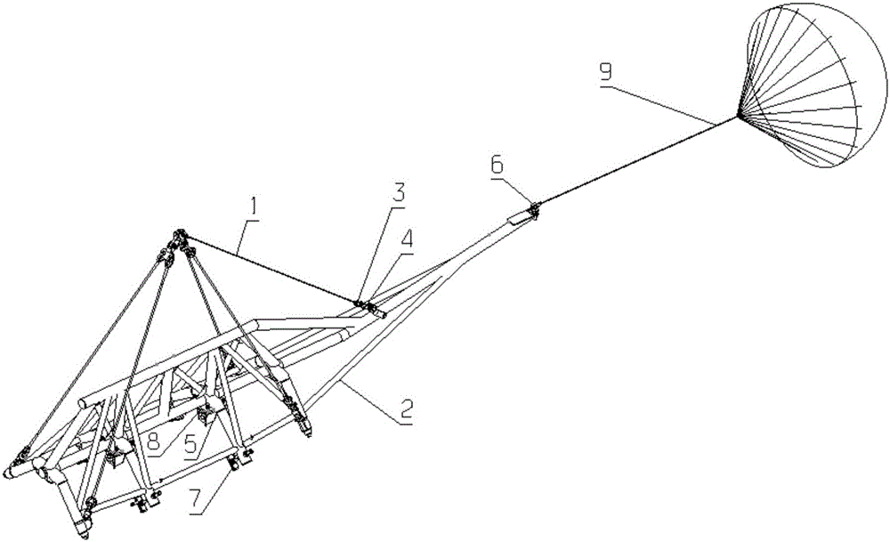 An aerospace vehicle landing approach flight test pylon