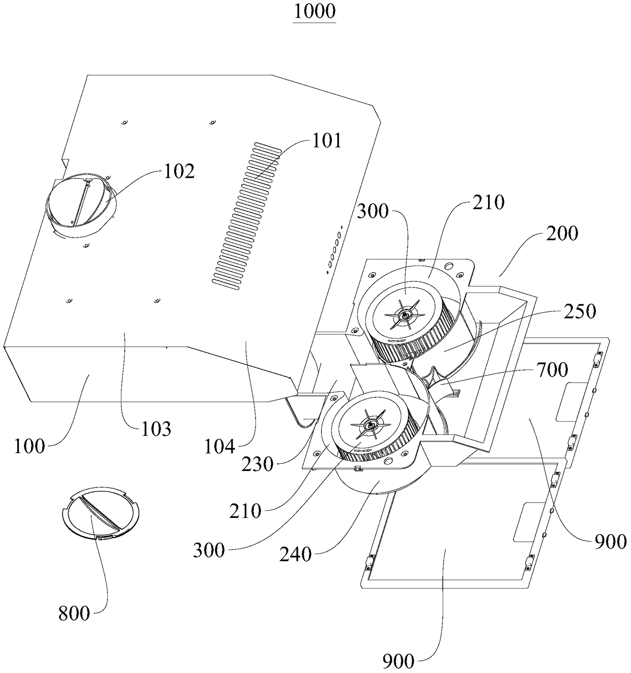 Volute for range hoods