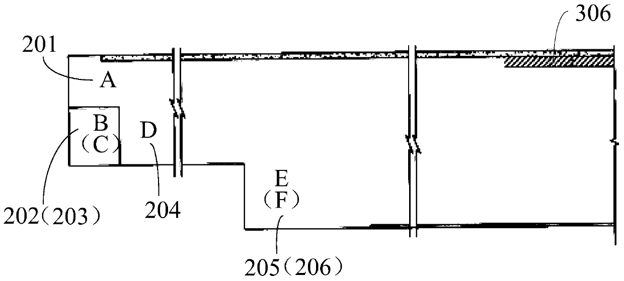 Bridge-tunnel joint tunnel broadening structure and bridging construction method