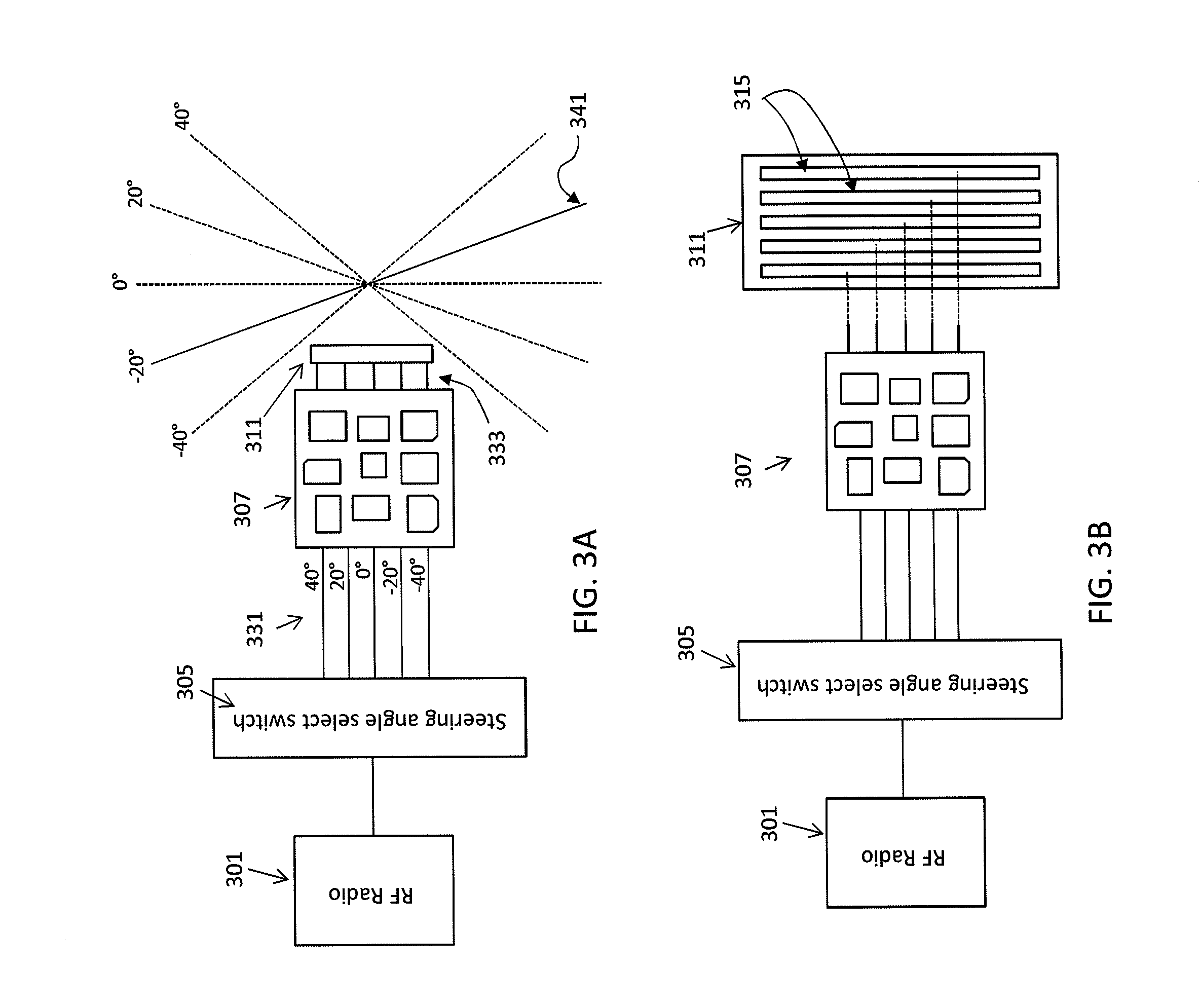 Array antennas having a plurality of directional beams