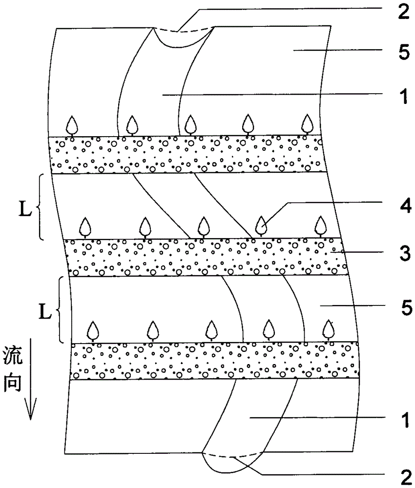 Debris flow sediment transport control method suitable for wide valley type debris flow valley