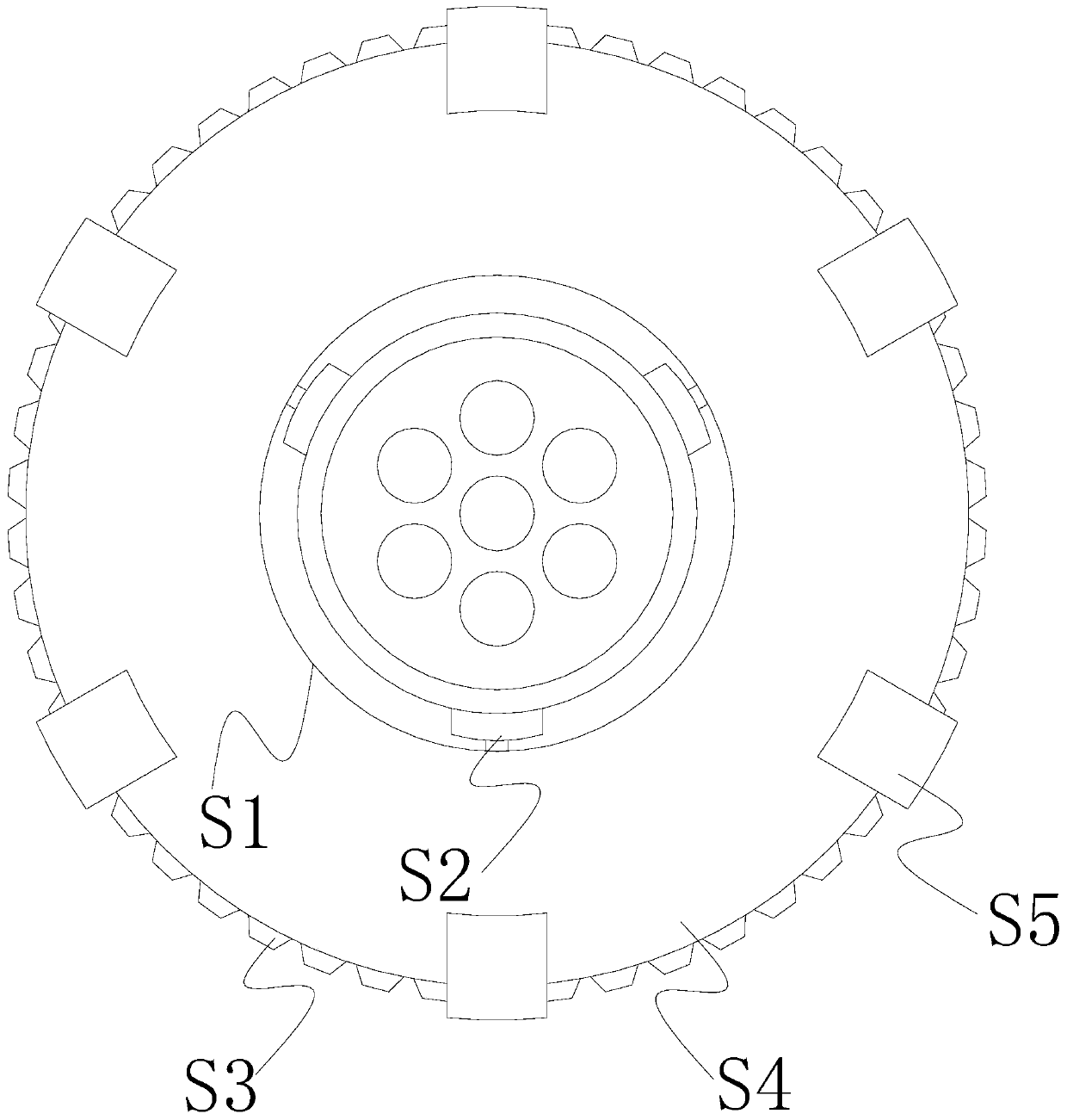 Cable and wire outer insulating layer repair mold